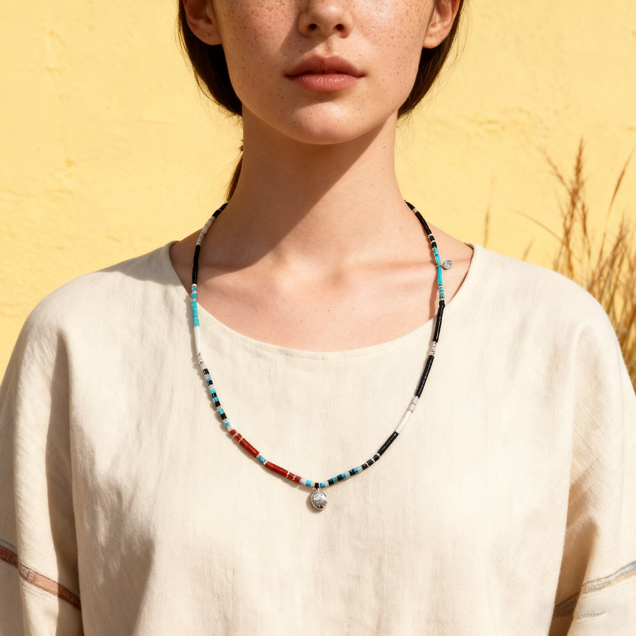 Mixed Beaded Necklace