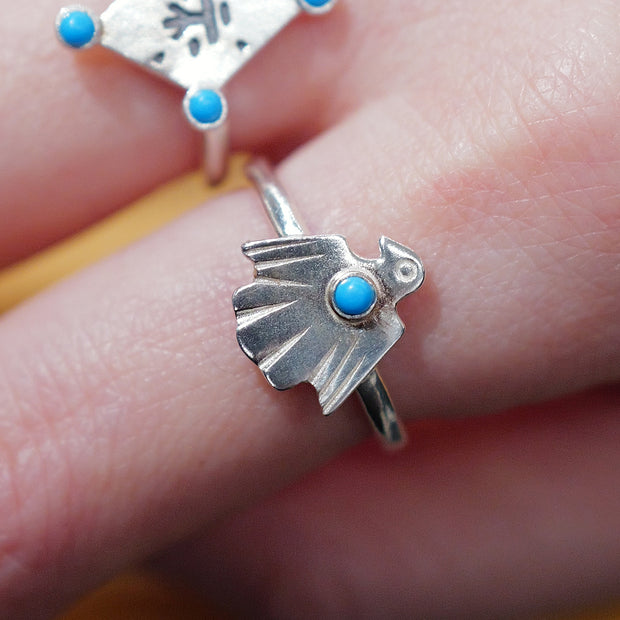 Thunderbird Sliver Band Ring