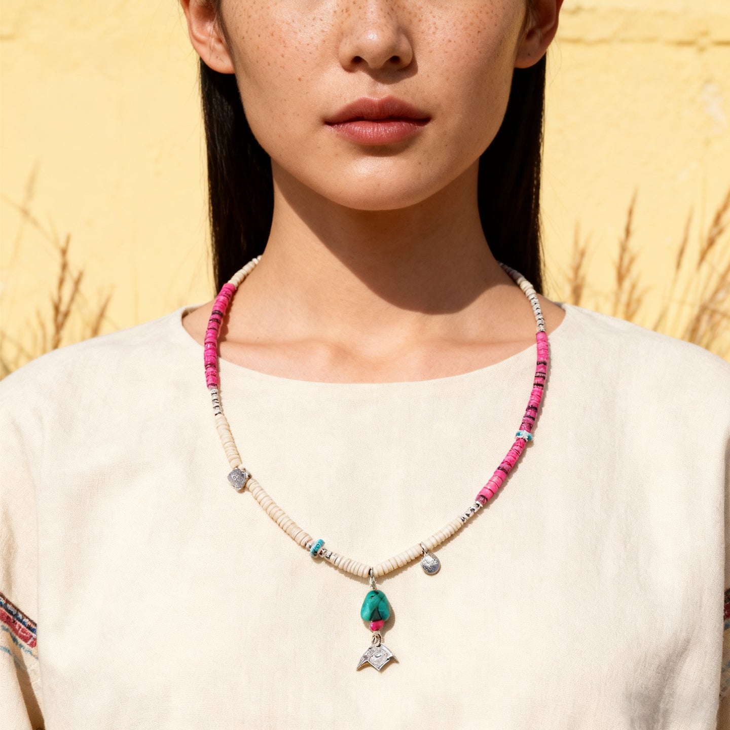 Mixed Beaded Necklace