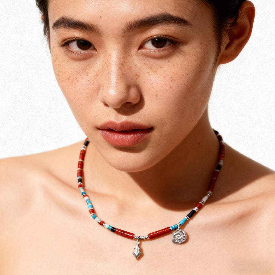 Mixed Beaded Necklace