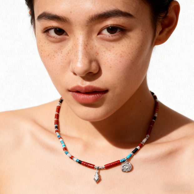 Mixed Beaded Necklace